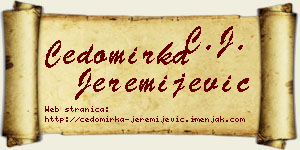 Čedomirka Jeremijević vizit kartica